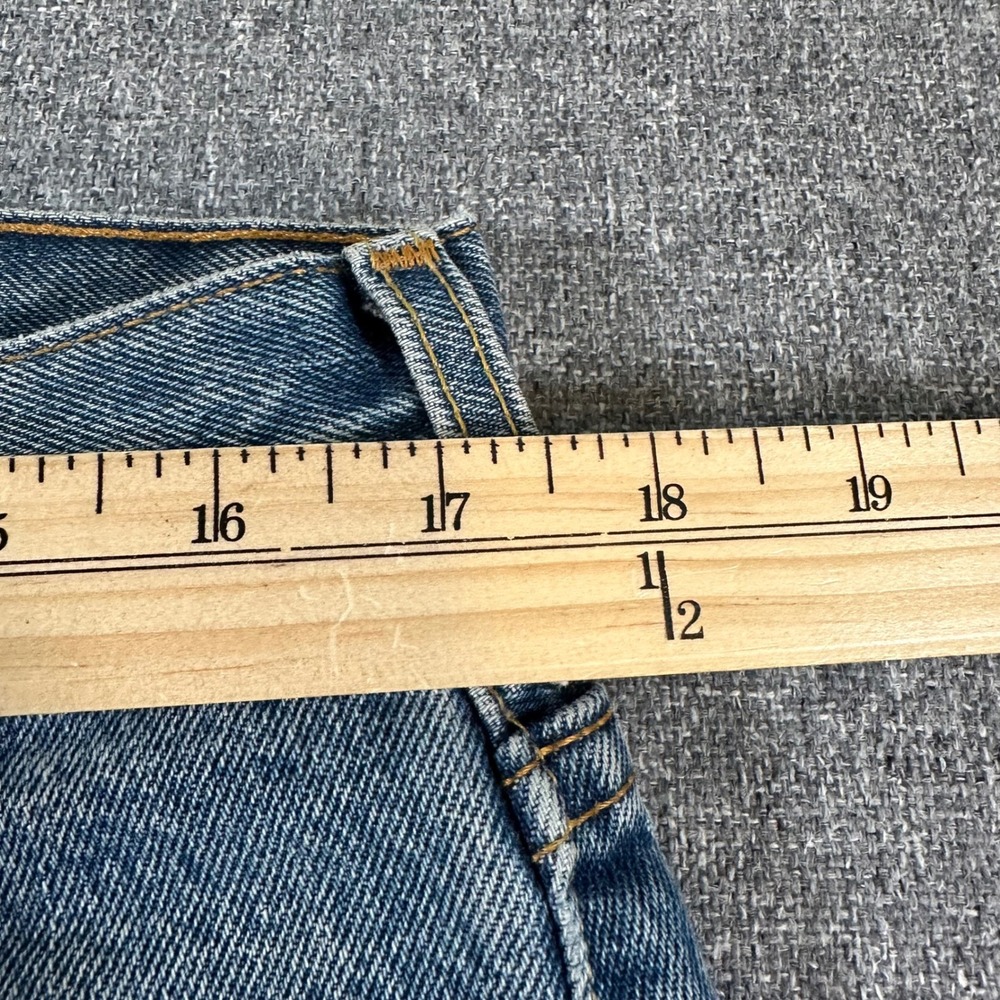 Levis 516 Slim Fit Straight Leg Jeans Mens 36x30 Blue Denim Vintage Made Canada - Picture 6 of 10